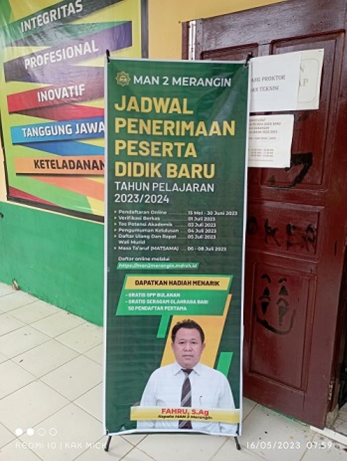PPDB MAN 2 Merangin resmi dibuka
