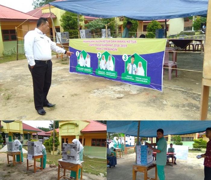 Siswa MAN 2 Merangin Antusias datang ke TPS