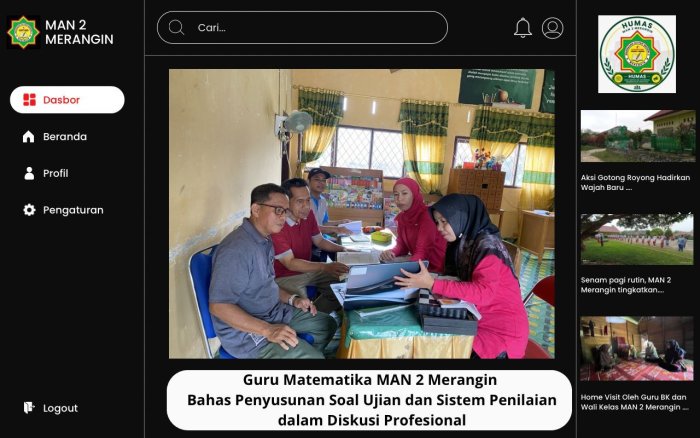 Guru Matematika MAN 2 Merangin Bahas Penyusunan Soal Ujian dan Sistem Penilaian dalam Diskusi Profesional